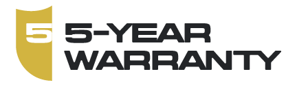 5 Year Warranty